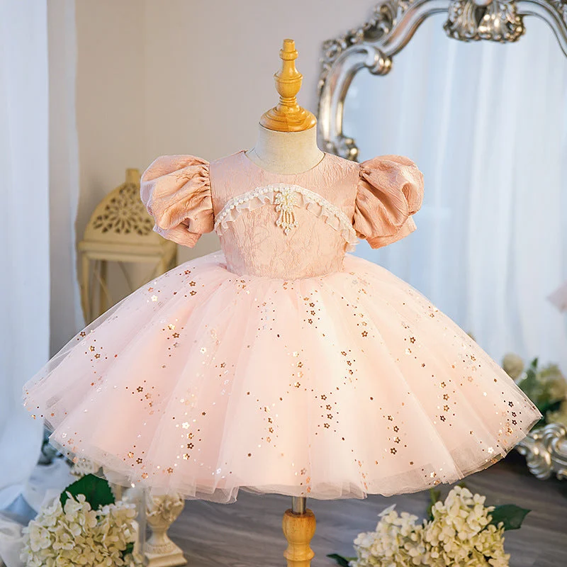 Fashionable Women's Clothes High-end Wedding Baby Girl Dress Birthday Party Dress