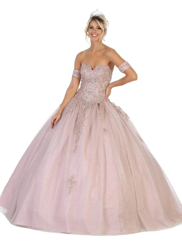 Women's High-End Clothing May Queen - LK129 Embellished Sweetheart Ballgown