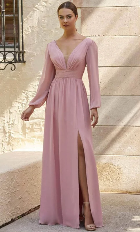 Comfortable Outfit For Women Christina Wu Celebration 22142 - V-neck A-Line Long Gown