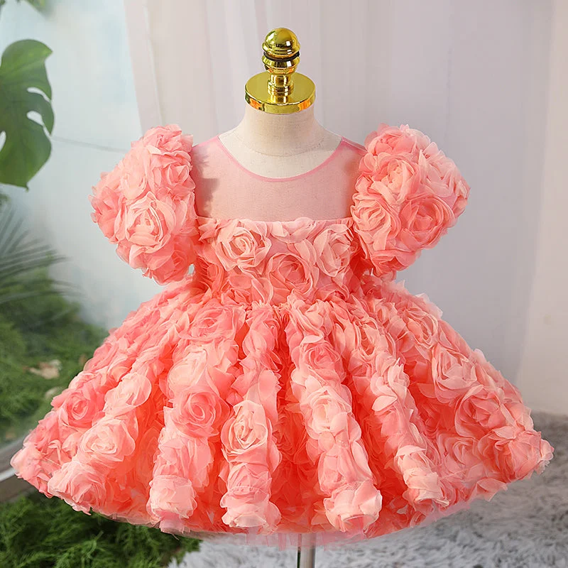 Women's Evening Clothes Baby Girl Summer Flower Girl Wedding Birthday Party Princess Dress