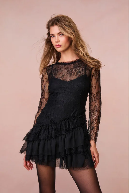 Charming Women's Outfit For Special Occasions Amberleigh Lace Mini Dress