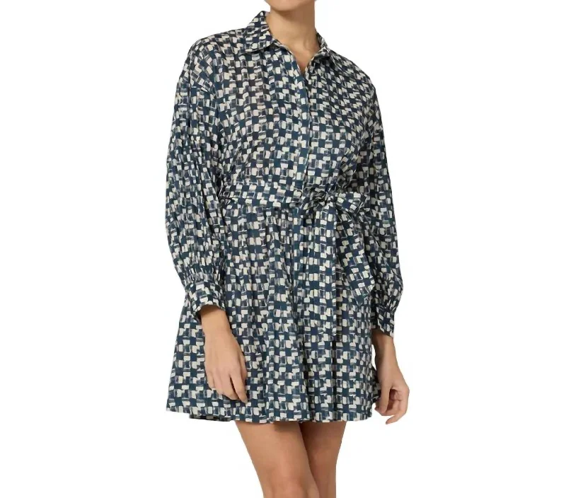 Modern Women's Clothes Collette Mini Dress In Biarritz