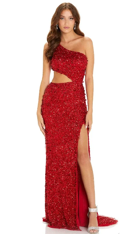 Women's Chic Outfit Amarra 94108 - Sequin Asymmetrical Evening Gown