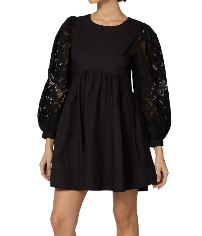 Women's Festive Attire Nikita Mini Dress In Black