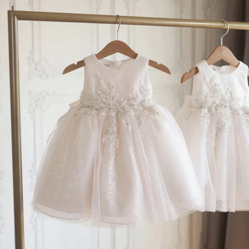 Women's Clothing Sets Cute Baby Girls Baptism Dress First Birthday Wedding Princess Dress