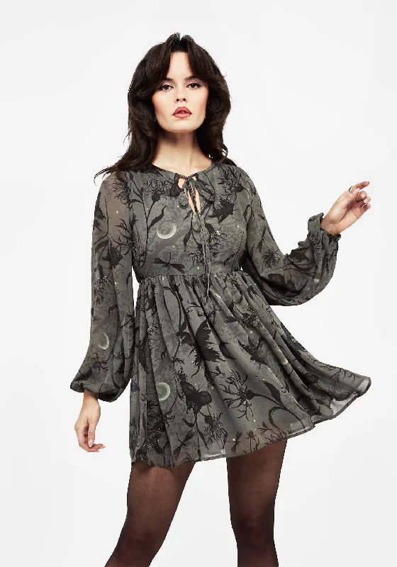 Women's Casual Garments Gloriana Floral Print Chiffon Mini Dress