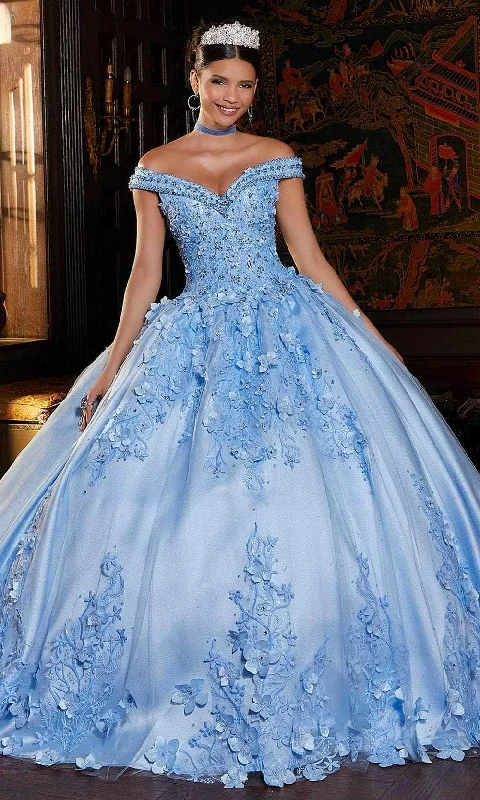 High-Fashion Women's Clothing Mori Lee 89337 - 3D Floral Ballgown