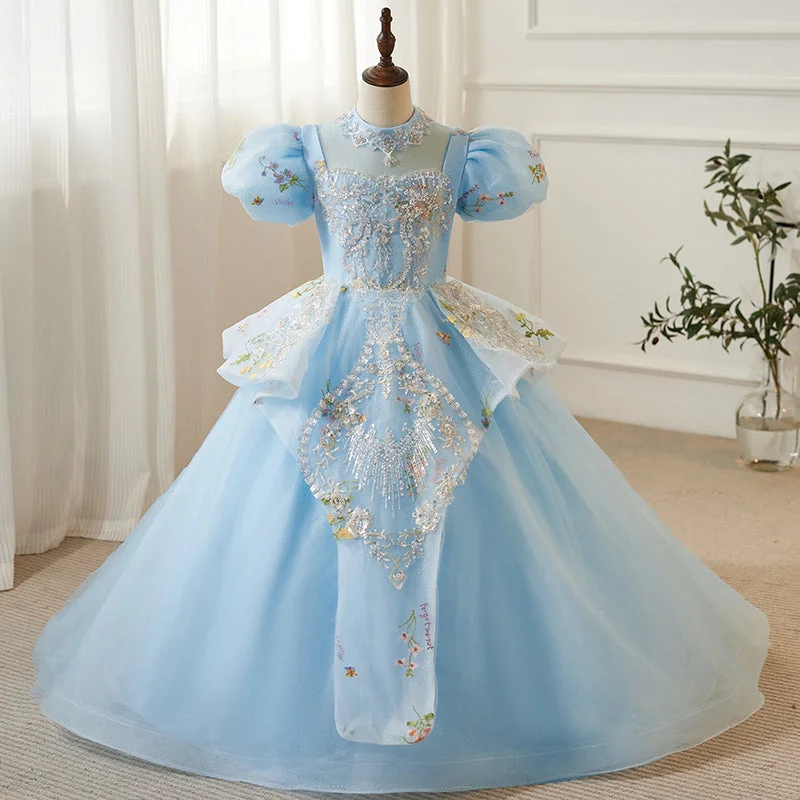 Women's Clothing For Everyday Wear Flower Girl Wedding Dress Piano Performance Fluffy Princess Dress