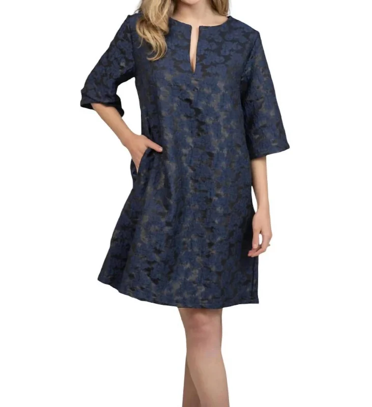 Women's Transitional Clothes Cornelia Mini Dress In Midnight Blue