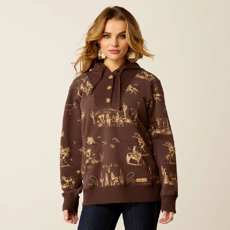 Women's Casual Wear Clothes Ariat 10052413 Women's Ranchin Hoodie Sweatshirt