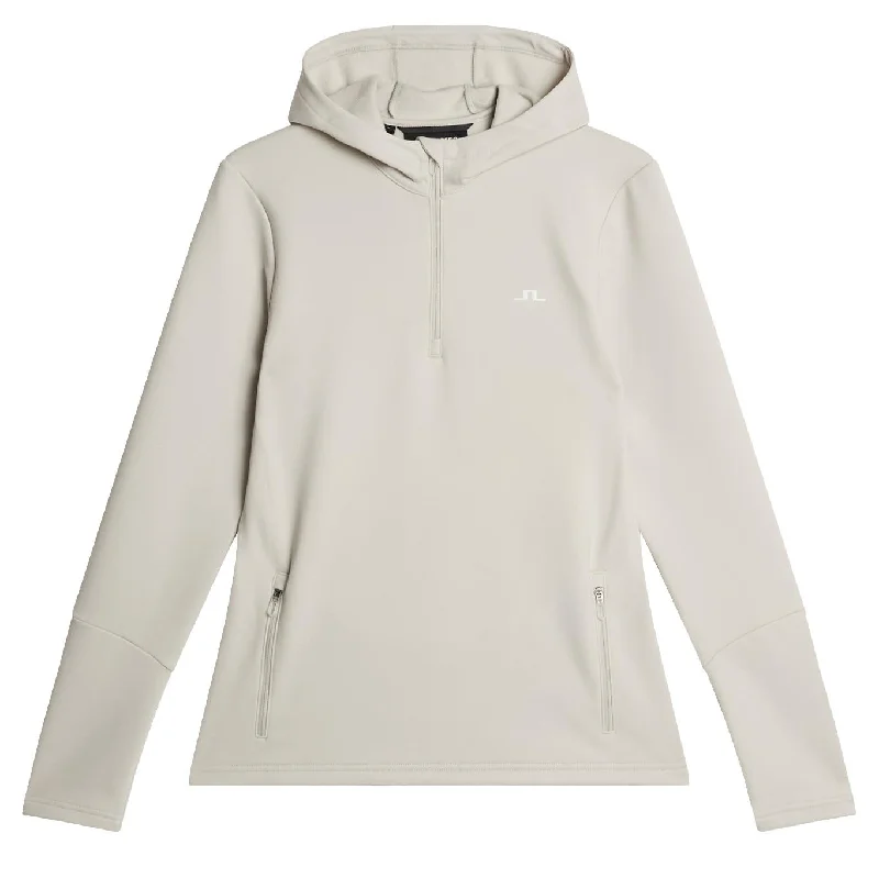 Women's Athletic Garments Womens Aerial Quarter Zip Hoodie Moonbeam - SS25