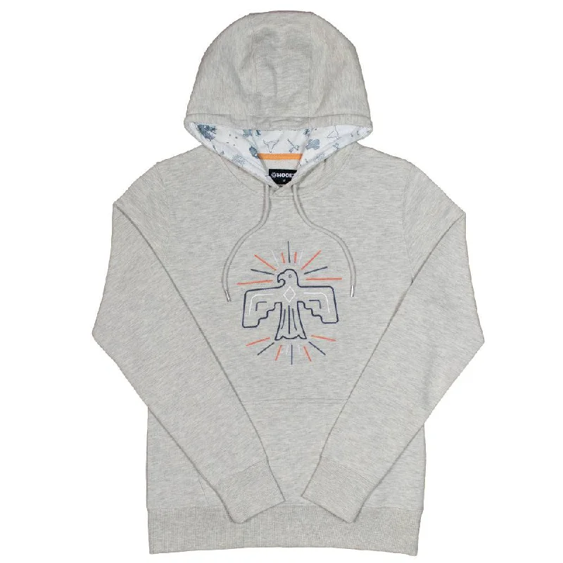 Women's High-Fashion Clothes "Prairie" Grey w/TB Bird Logo Hoody