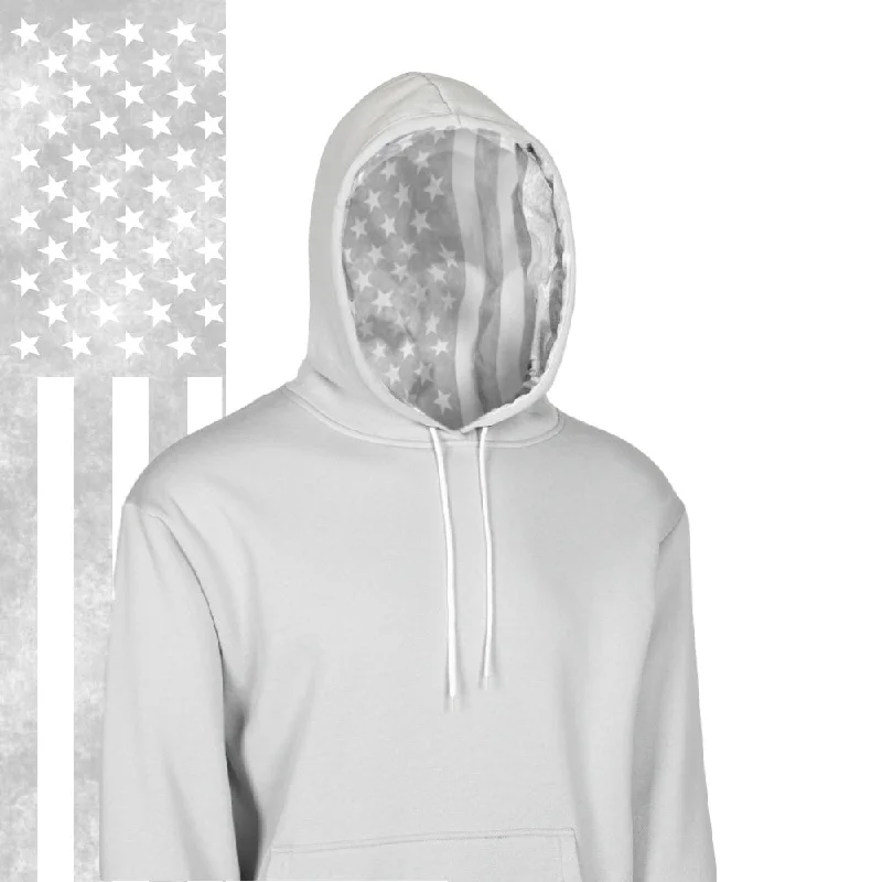 Women's Evening Attire Classic Lined Hoodie | Ghost American Flag