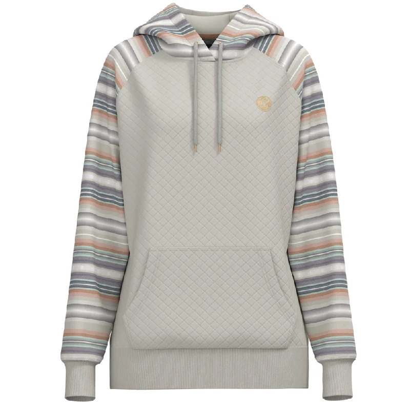 Women's Apparel "Summit" Cream/Serape w/Quilted Pattern Hoody