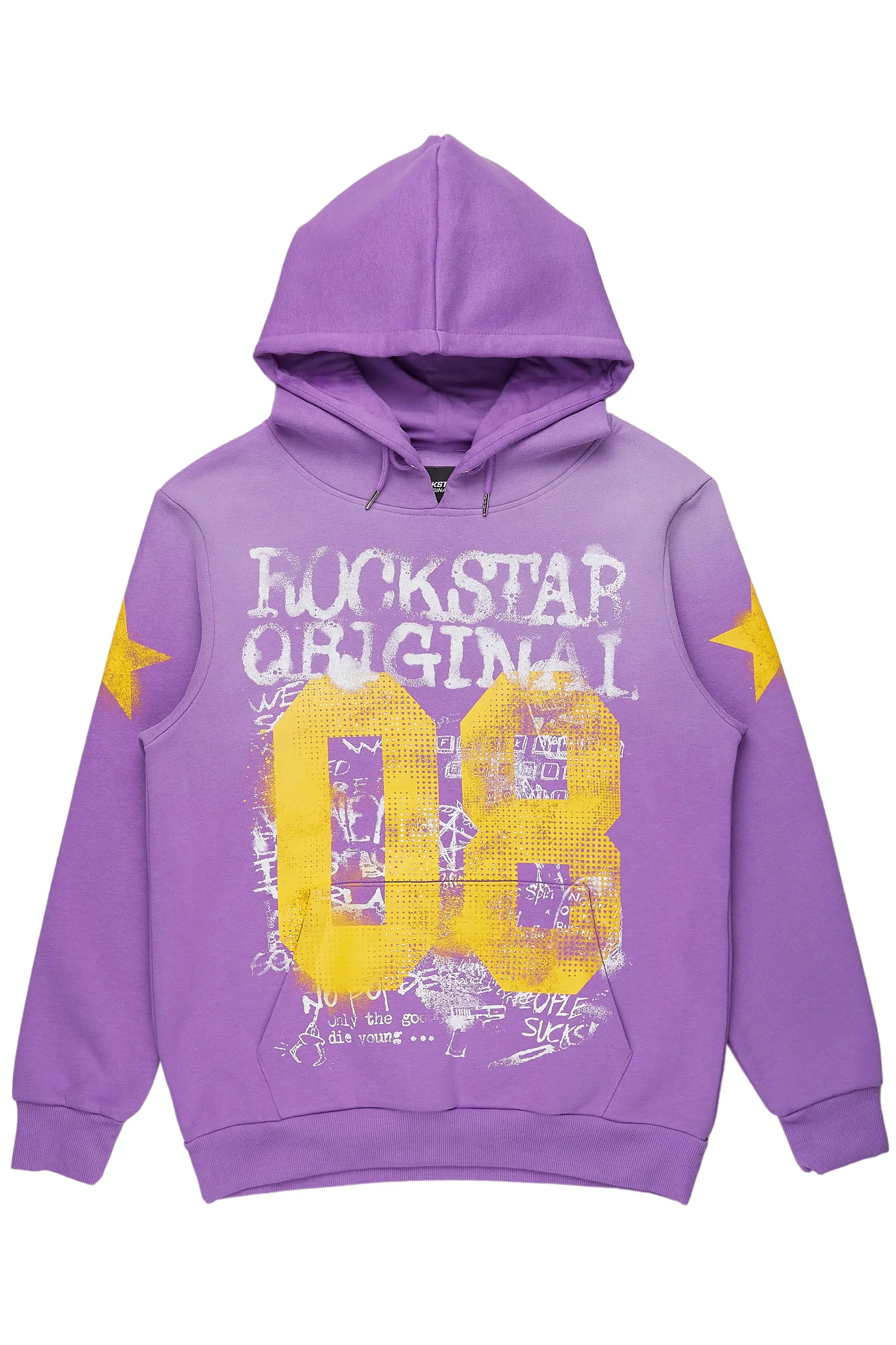 Women's Clothing Aaliyah Purple Oversized Hoodie