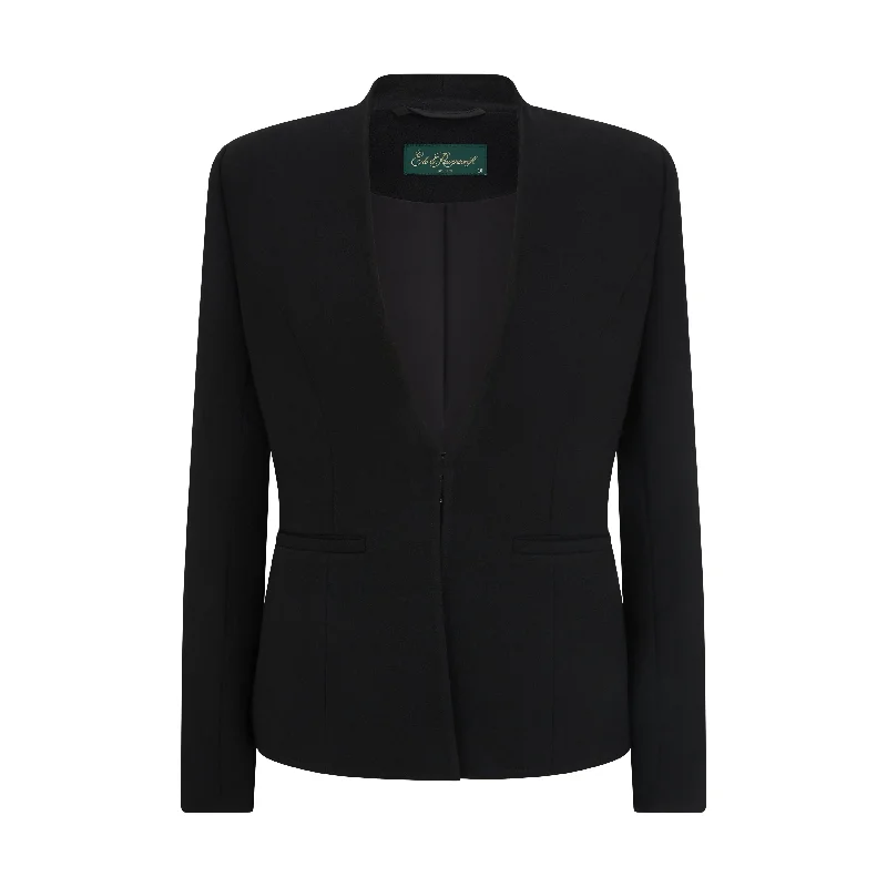 Women's Activewear Apparel Lily Tailored Wool Crepe Clasp Jacket