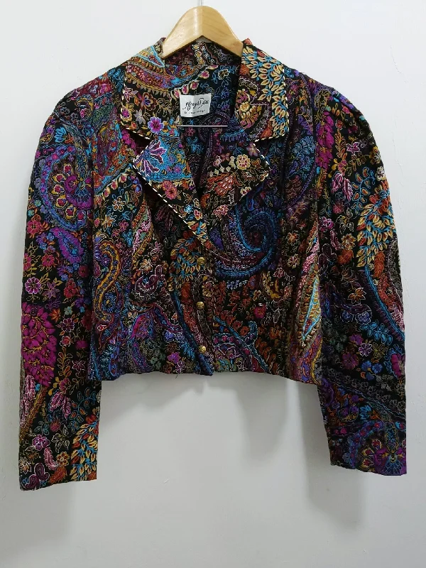 Casual Apparel For Women [M/L] Quilted Paisley Boxy Blazer