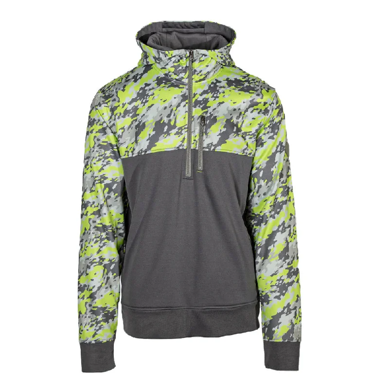 Women's Trendy Casual Outfit Half Zip Performance Hoodie | Geo Camo-Surge