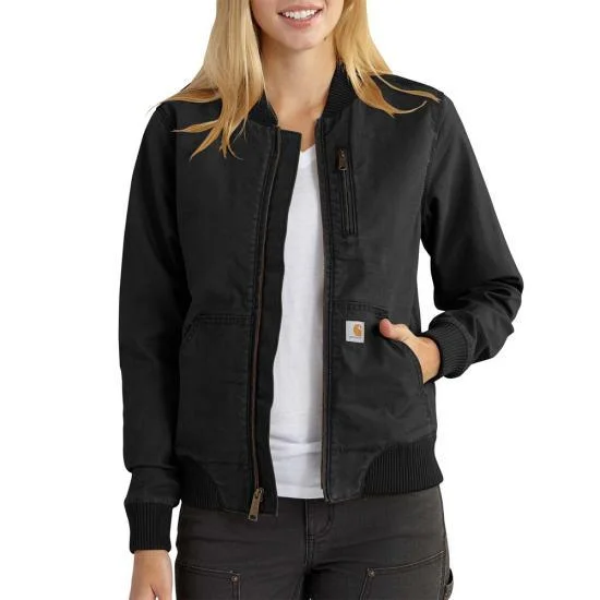 Women's Vintage Garments Crawford Bomber Jacket - Black