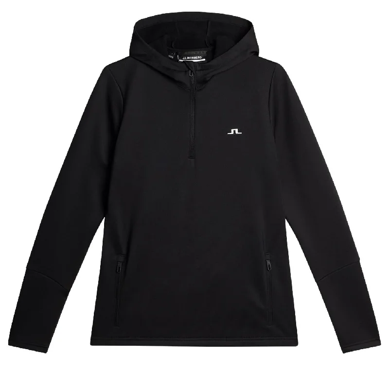 Women's Seasonal Garments Womens Aerial Quarter Zip Hoodie Black - SS25