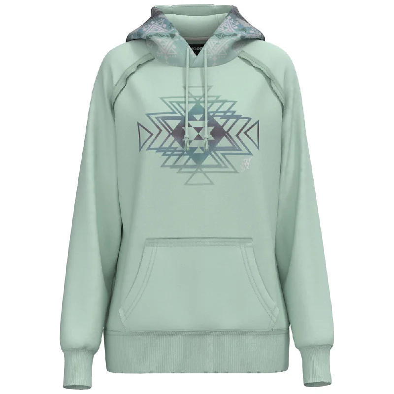 Women's Occasion Wear Apparel "Chaparral" Hoody Teal w/Aztec