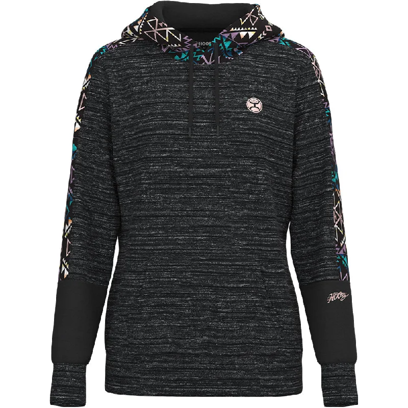 Women's Garments "Canyon" Black w/Aztec Pattern Hoody