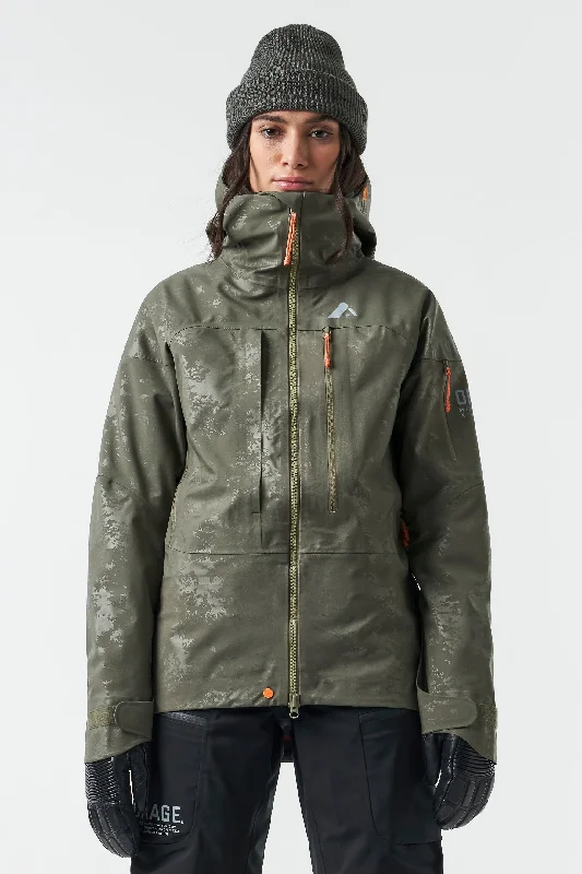 Women's Outdoor Attire Panorama 3L Jacket-Boreal embossed