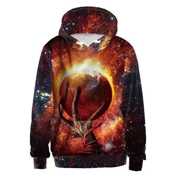 Women's Night-Out Outfit Galaxy Space 3D Hoodie UNISEX