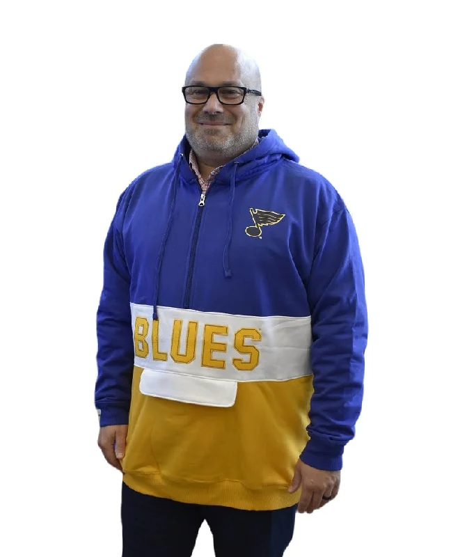 Women's Casual Outfit ST. LOUIS BLUES TRICOLOR Q-ZIP - MULTI