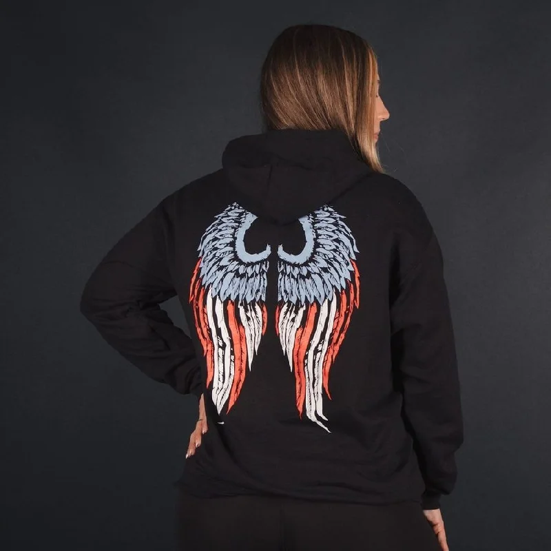 Women's Seasonal Wardrobe Clothing Women's Freedom Angel Hoodie - Black