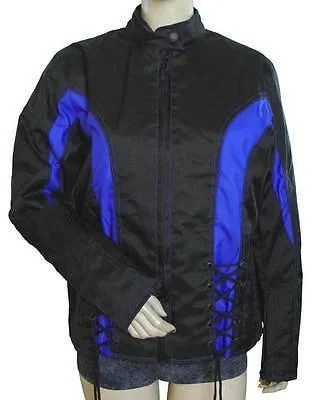 Women's Seasonal Attire VL1551 Black Ladies Reflective Skull Crystal Jacket with Color Accents