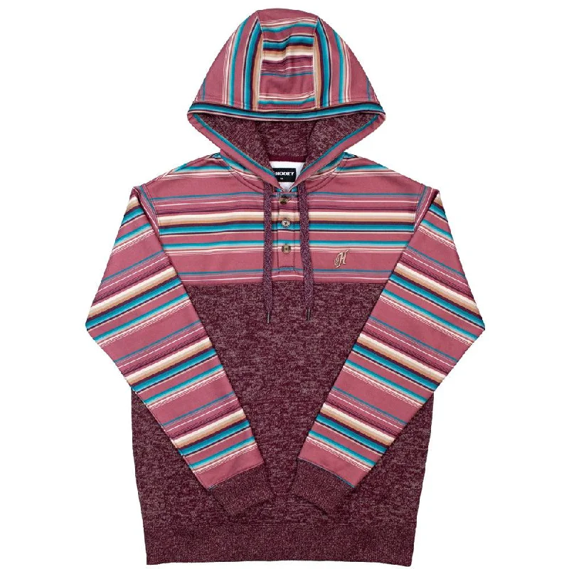 Women's Clothes For Work "Jimmy" Serape /Maroon Hoody