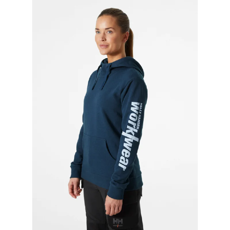 Women's Chic Outerwear Outfit Helly Hansen 79269 Women's Logo Hoodie