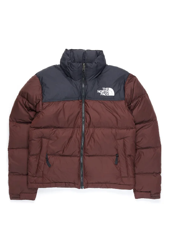 Women's Elegant Clothes The North Face 1996 Retro Nuptse Women's Jacket - Coal Brown / TNF Black