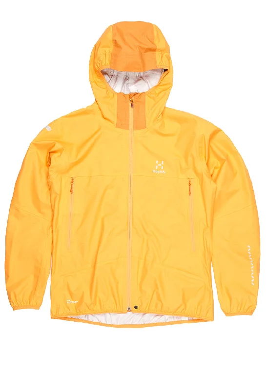 Charming Everyday Clothing For Women Haglöfs Women's L.I.M PROOF Jacket - Sunny Yellow/Desert Yellow