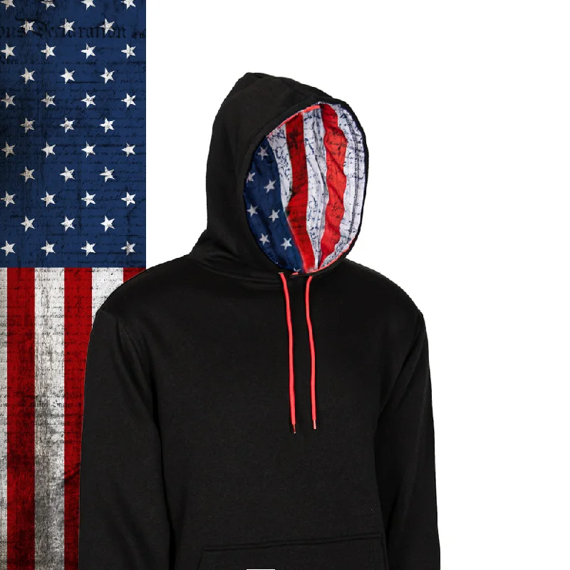 Women's Trendy Garments Classic Lined Hoodie | American Flag