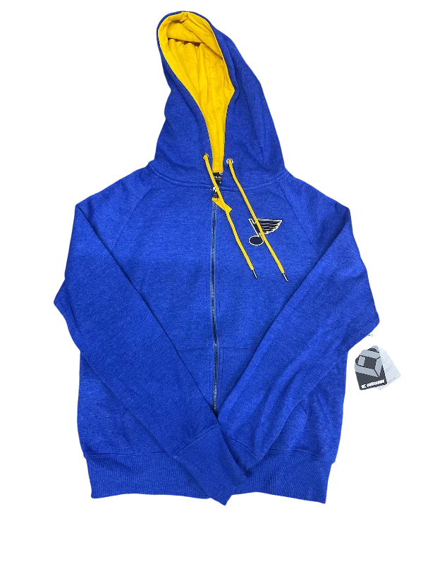 Women's Trendy Outfit ST. LOUIS BLUES COLOSSEUM LADIES GENIUS F-ZIP HOODIE - ROYAL