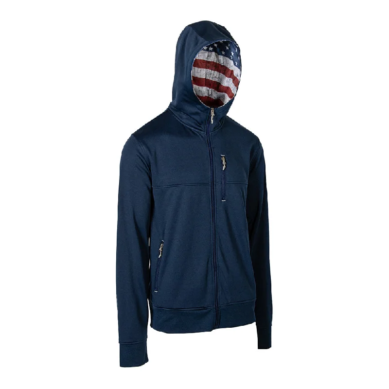 Women's Holiday Outfit Full Zip Performance Hoodie | American Flag