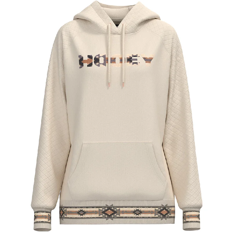 Affordable Women's Garments "Legendary Hoody" Cream w/Quilted Pattern