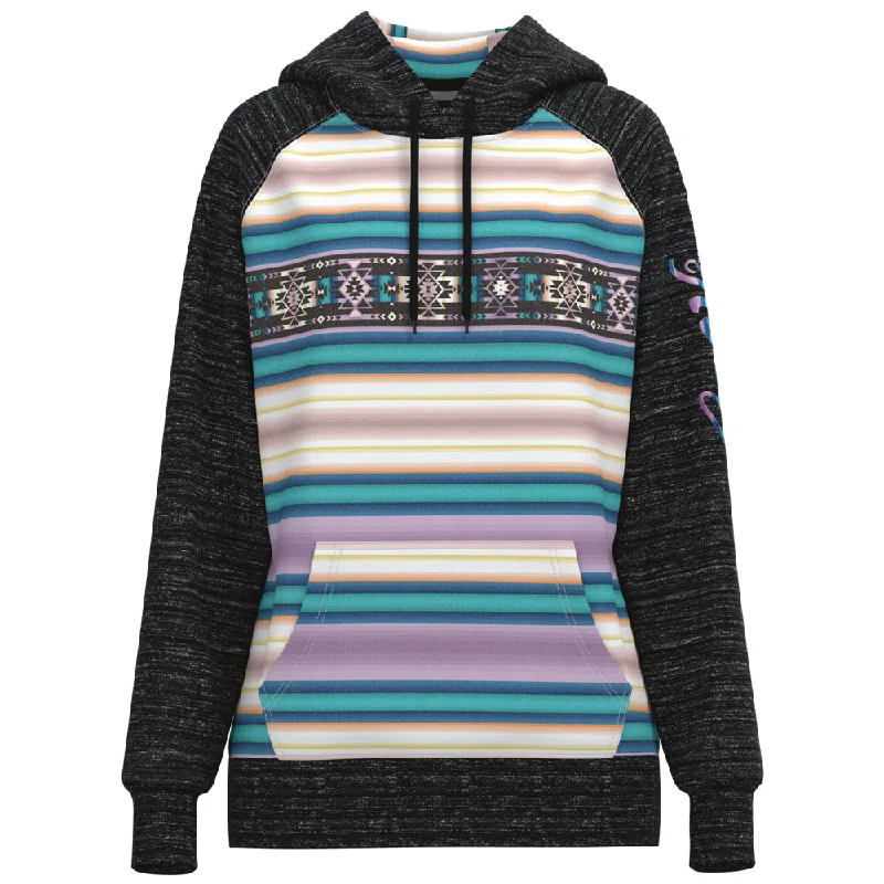 Women's Travel Garments Hooey Ladies Hoody Serape/Black