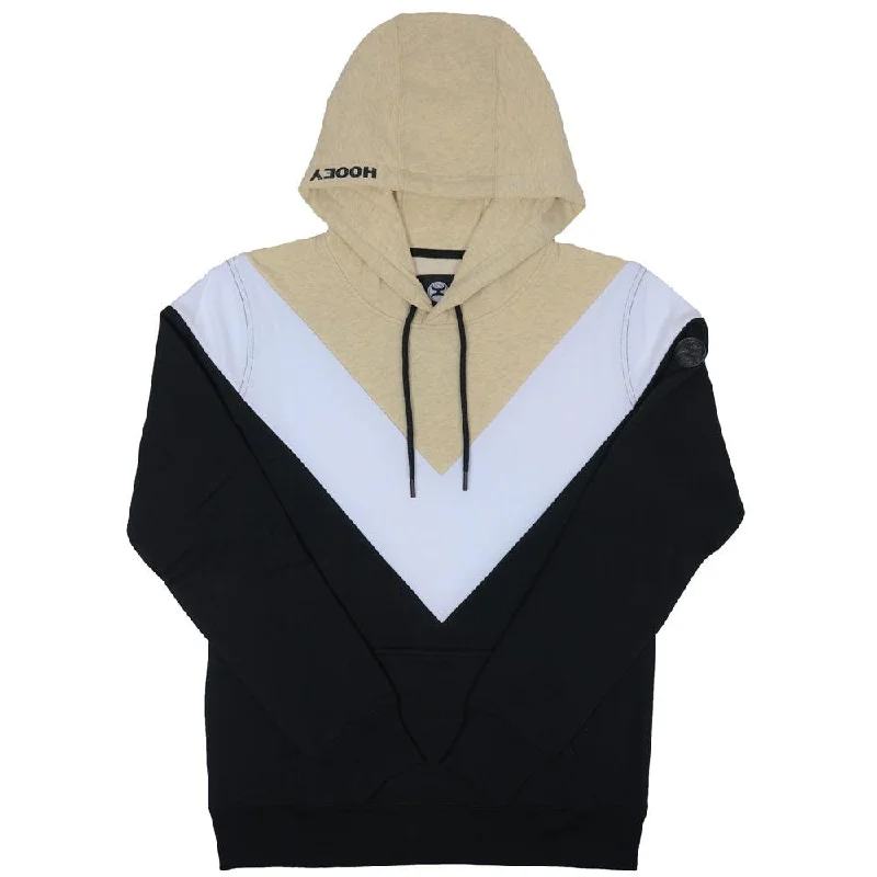 Women's Cozy Clothes "Berkeley" Black/White/Tan Hoody