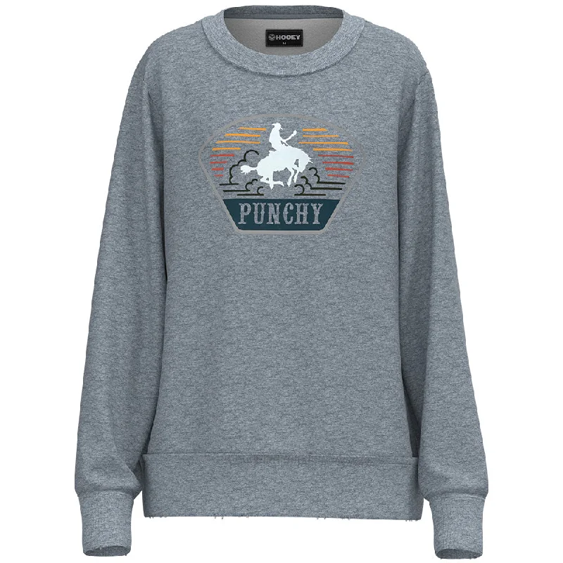 Women's Athletic Garments "The Crew" Punchy Ladies Grey Pullover