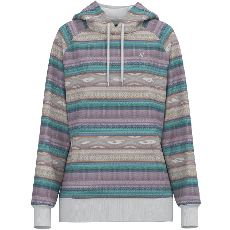 Women's Vacation Garments "Legendary Hoody" Purple/ Serape