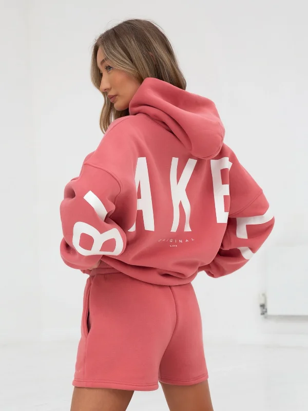 Women's Trendy Apparel Isabel Oversized Hoodie - Sunrise Coral