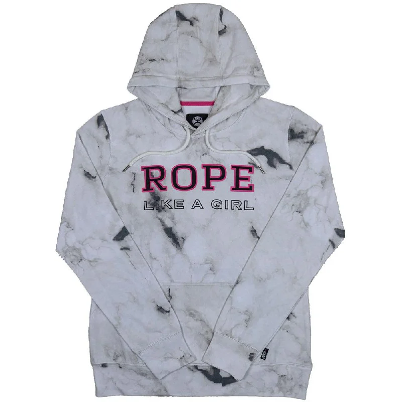 Women's Clothing Sets Rope Like A Girl White Marble Hoody