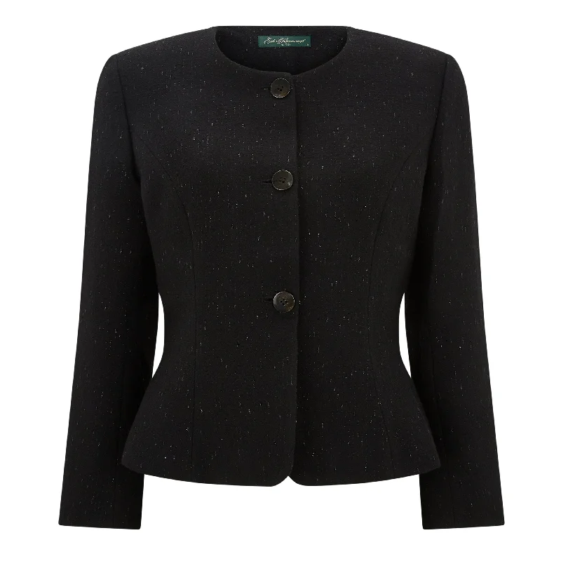 Women's Transitional Clothes Kayla Tailored Glitter Wool Jacket