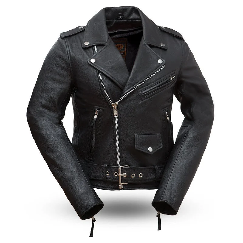 Classic Women's Clothing Styles Rockstar - Women's Motorcycle Leather Jacket