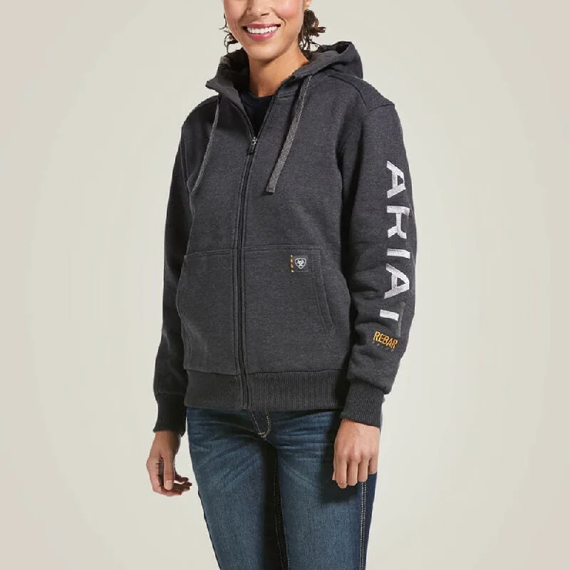 Elegant Clothing For Women Ariat P20330 Women's Rebar All-Weather Full Zip Hoodie