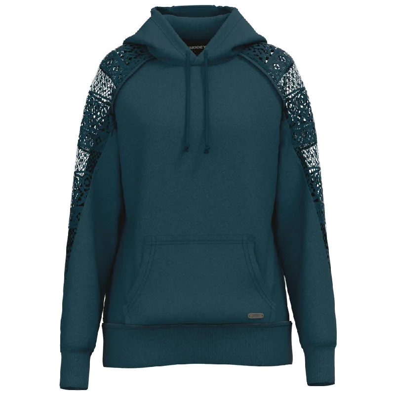 Women's Apparel And Garments "Chaparral" Teal w/Crochet Mesh Hoody