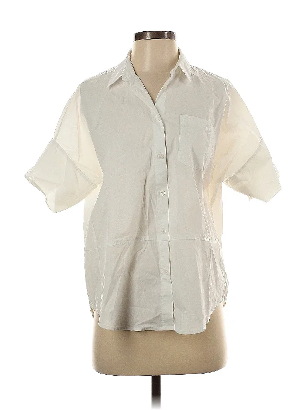 Women's Evening Wear Attire Short Sleeve Blouse